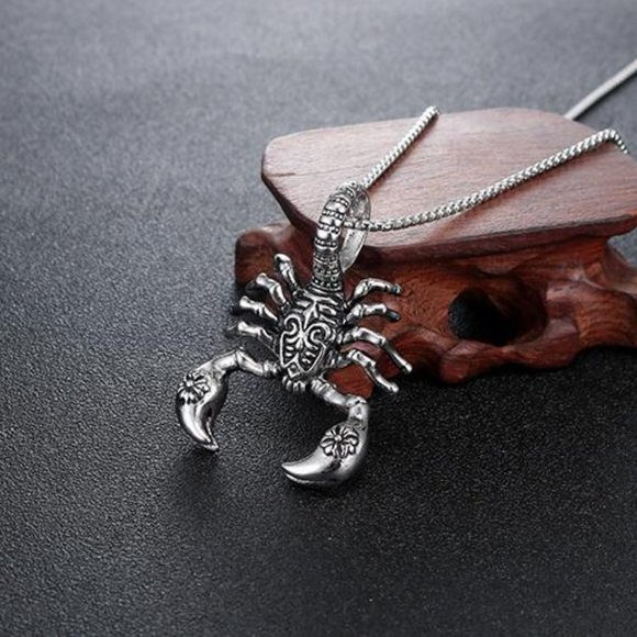 ❤️Retro Stainless steel scorpion pendant necklace for women/men, N90201P195 - Picture 5 of 8